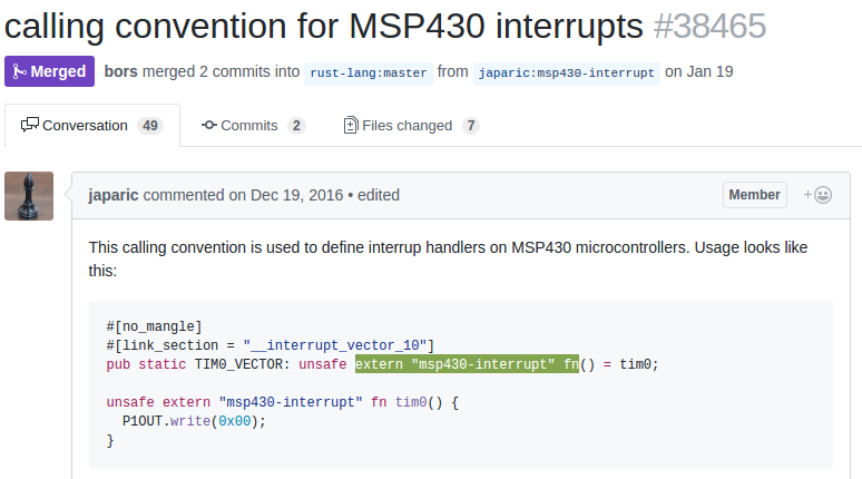 msp430 interrupts
